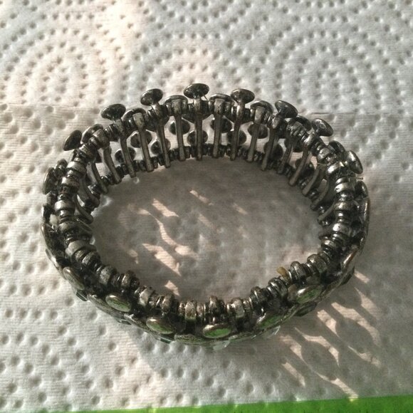 Women's bracelet metal vintage elastic - Picture 6 of 7